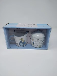 Beatrice Potter Peter Rabbit Ceramic Sugar And Creamer Set Sealed - Picture 1 of 4