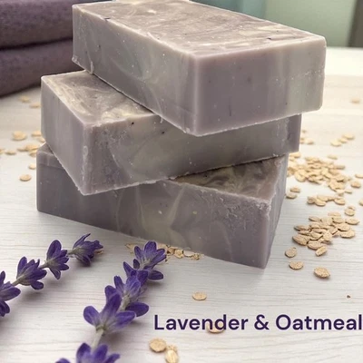 Handmade Cold Processed Milk Soap Bars, 3 Pack  $16, Pick Scent, All Natural - Image 1 of 4