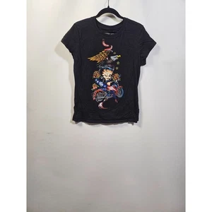 Damen Betty Boop American Traditional Motorcycle Style T-Shirt XXL (19) Junior - Bild 1 von 9
