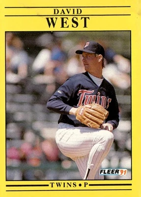 1991 Fleer #627 David West - Image 1 of 2