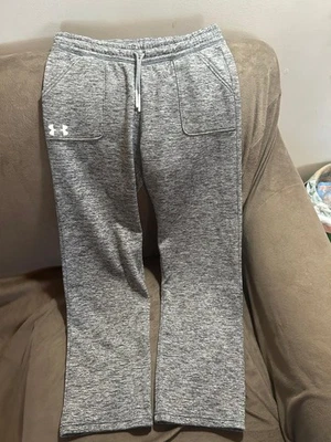  Pantalones deportivos Under Armour ColdGear grises YLG para niños jóvenes grandes Foto 1 de 4
