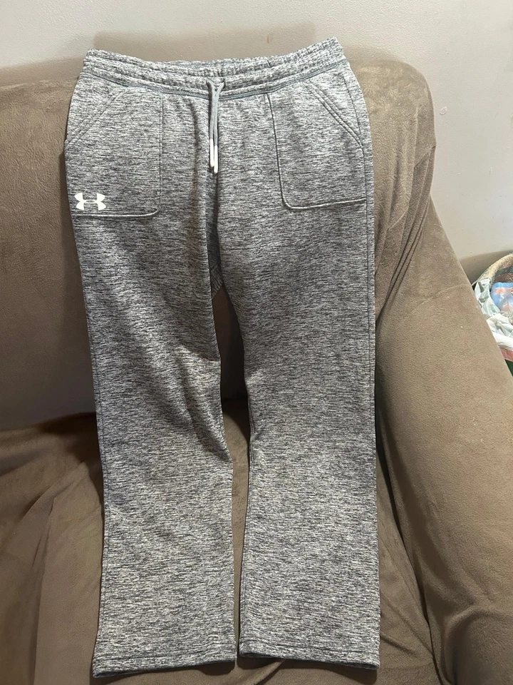  Pantalones deportivos Under Armour ColdGear grises YLG para niños jóvenes grandes Foto 1 de 4