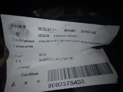 Espelho retrovisor escurecimento automático com bússola compatível com 04-10 BMW X3 411109 - Imagem 1 de 4