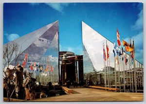 Vintage EXPO '70 Kanada Pavillon Spiegelpalast Postkarte Japan - Bild 1 von 2