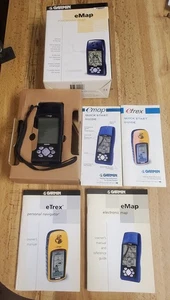Garmin eMap AM Blue Portable Handheld 12 Parallel Channel GPS Hiking Geocaching - Picture 1 of 13