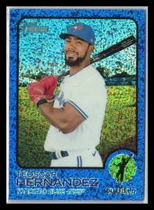Teoscar Hernandez 2022 Topps Heritage Blue Sparkle #357 Blue Jays NM - Picture 1 of 2