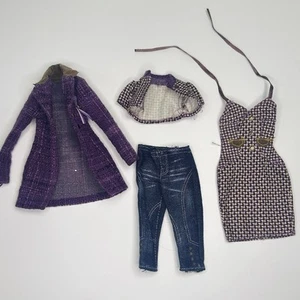 Barbie Fashion Fever Hilary Duff Assortimento Vestiti Viola Maglione Vestito Pantaloni - Foto 1 di 10