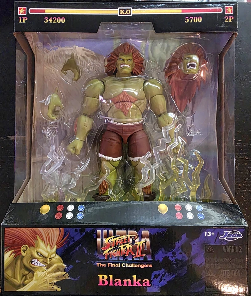 JADA TOYS JADA - Street Fighter 2 ULTRA The Final Challengers - Blanka Actionfigur NEU&OVP