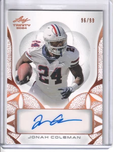 2024 Leaf Trinity Jonah Coleman Bronze Auto /99 #BA-JC2 - Bild 1 von 2