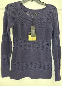 Guess Pullover Damen S Lila Metalic Offen Strick Langarm NEU - Bild 1 von 6
