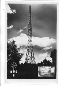 QSL Radio NWDR Nordwestdeutscher Rundfunk Hamburg real photo of antenna DX SWL - Bild 1 von 1