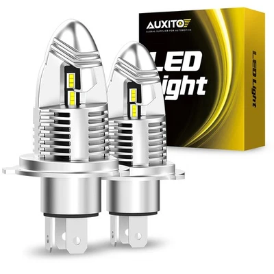 2x H4 9003 HB2 Super White LED Headlight Bulb Conversion Kit High Low Beam 6000K - Image 1 of 4