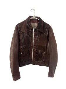 Chaqueta de montar vintage de cuero marrón para mujer talla S - Imagen 1 de 21