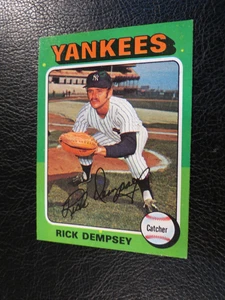 1975 Topps Baseball Set #451 Rick Dempsey, New York Yankees, EX - Bild 1 von 5