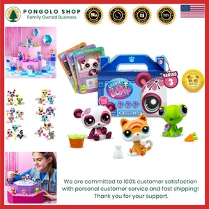 Littlest Pet Shop - Espositore a Sorprese per Animali Domestici - Confezione da 3 - Serie 3, Gen 7 - Foto 1 di 11