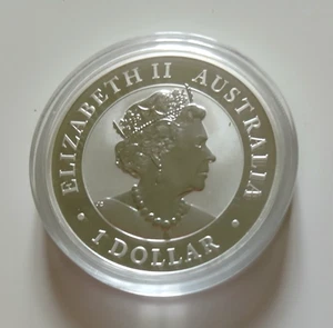 Silbermünze Australien Elisabeth II 2019, 1 Dollar Australian Kookaburra - Bild 1 von 2