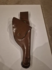 Vintage Leder Pistolenetui braun gestempelt 38 - Bild 1 von 9