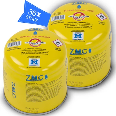 36x Butan Gas Kartusche Gaskartusche Stechkartusche Campingkocher Gaskocher 190g - Bild 1 von 4