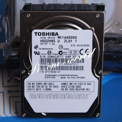 100% OK For TOSHIBA MK1665GSX 160 GB 2.5" 5400 RPM 8 MB SATA Hard Disk Drive HDD - Image 1 of 2