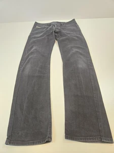 Jeans Diesel Viker para Hombres 33x34 Negro Elastizado Denim Botón Mosca Lavado 008IE Italia - Imagen 1 de 15
