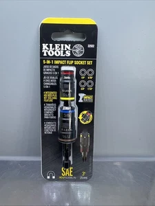 Klein Tools 32932 5 in 1 SAE Impact Flip Steckschlüsselsatz neu versiegelt - Bild 1 von 6