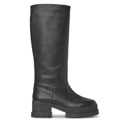CLERGERIE Wendel Platform Leather Knee Boots in Black Size 40 - Image 1 of 4