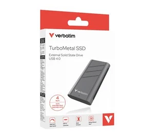 Verbatim Turbometal SSD 4TB USB4 R/W 3700/3600 MB/S - Afbeelding 1 van 7