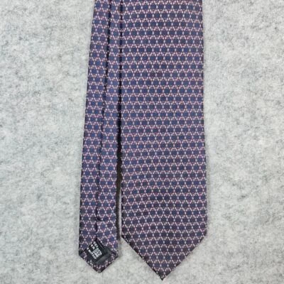 Corbata Gucci Azul Geométrica 100% Seda Hecha en Italia 56x3.5 Desinger Preppy Foto 1 de 4