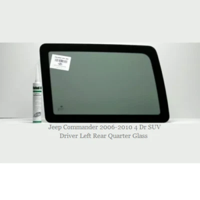 Fits  Jeep Commander 2006-2010 4 Dr SUV Driver Left Rear Quarter Glass - Imagem 1 de 2