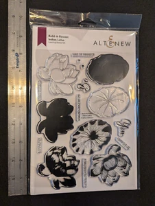 ALTENEW Acrylic Stamp and Die Set - "Build a Flower" Indian Lotus - Picture 1 of 3