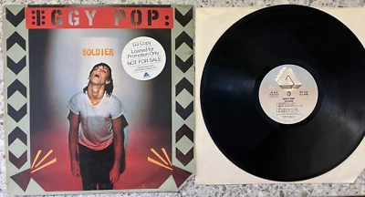 Iggy Pop – Soldier ; 1980 LP VINYL IS VG+ COVER VG PROMO PLAYTESTED - Image 1 of 4