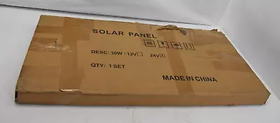 Aleko Monocrystalline Solar Panel Aluminum 30W 24V SP30W24V Solar Panel - Image 1 of 4