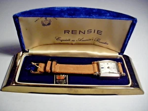 Vintage RENSIE Wristwatch AS IS Diamonds & Sapphire 17 Jewels works Ladies - Picture 1 of 13