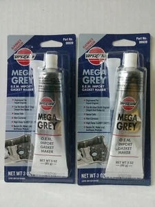 Mega Grey Gasket Maker 2 VersaChem 3 oz O.E.M Import Sensor Safe Silicone OEM  - Picture 1 of 2