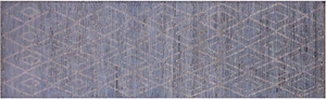 Läufer handgeknüpfter marokkanischer Wollteppich 2' 9"" x 9' 8"" - Q18775 - Bild 1 von 8