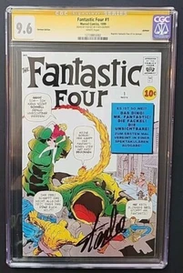 Fantastic Four #1 CGC 9.6🔥STAN LEE SS German Ed. HÖCHSTBEWERTETE '99 WEISSE Seiten - Bild 1 von 4