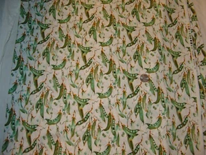 Telas de alta moda 90"" x 43"" material de tela guisantes verduras estampado de jardín - Imagen 1 de 6