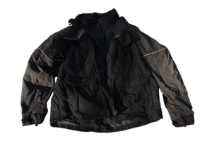 Blauer All Weather Jacket Fireman Black Reflective Captain X-Large Tall 9900 - Picture 1 of 9