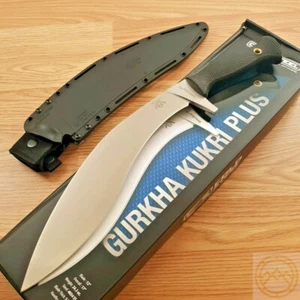 Cold Steel Gurkha Kukri Plus 12" 4034 Stainless Steel Blade Black Kray-Ex Handle - Picture 1 of 12