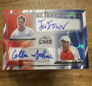 JW Johnson & Collin Johns 2024 Leaf Metal Pickleball Perfect Pairings Autos 3/3 - Picture 1 of 2