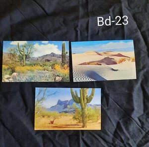 Lot Of 3 Natural Color Card  vintage Post Cards.    - Picture 1 of 2