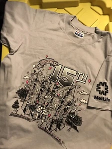 Vintage MetLife 15th Year Anniversary Shirt Hanes 50/50 Single Stitch - Picture 1 of 2