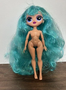 LOL Surprise OMG 9" Doll Cosmic Nova Teal Tinsel Hair Nude 2019 MGA - Picture 1 of 8