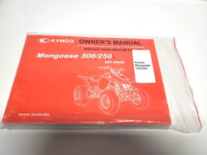 Kymco Mongoose 300/250 Off-Road Owner's Manual  2005 FREE SHIP! - Bild 1 von 3