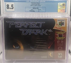SEALED N64 Perfect Dark CGC Graded 8.5 V-Overlap Vintage Nintendo 64 - Picture 1 of 2