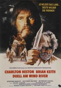 Cartel, póster, DUELO EN EL RÍO DEL VIENTO, película de aventuras, Charlton Heston, Estados Unidos 1980 - Imagen 1 de 1