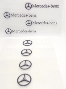 benz Emblem Logo Türgriff Schutzfolie Griffmulde Aufkleber Mercedes transparent - Bild 1 von 7