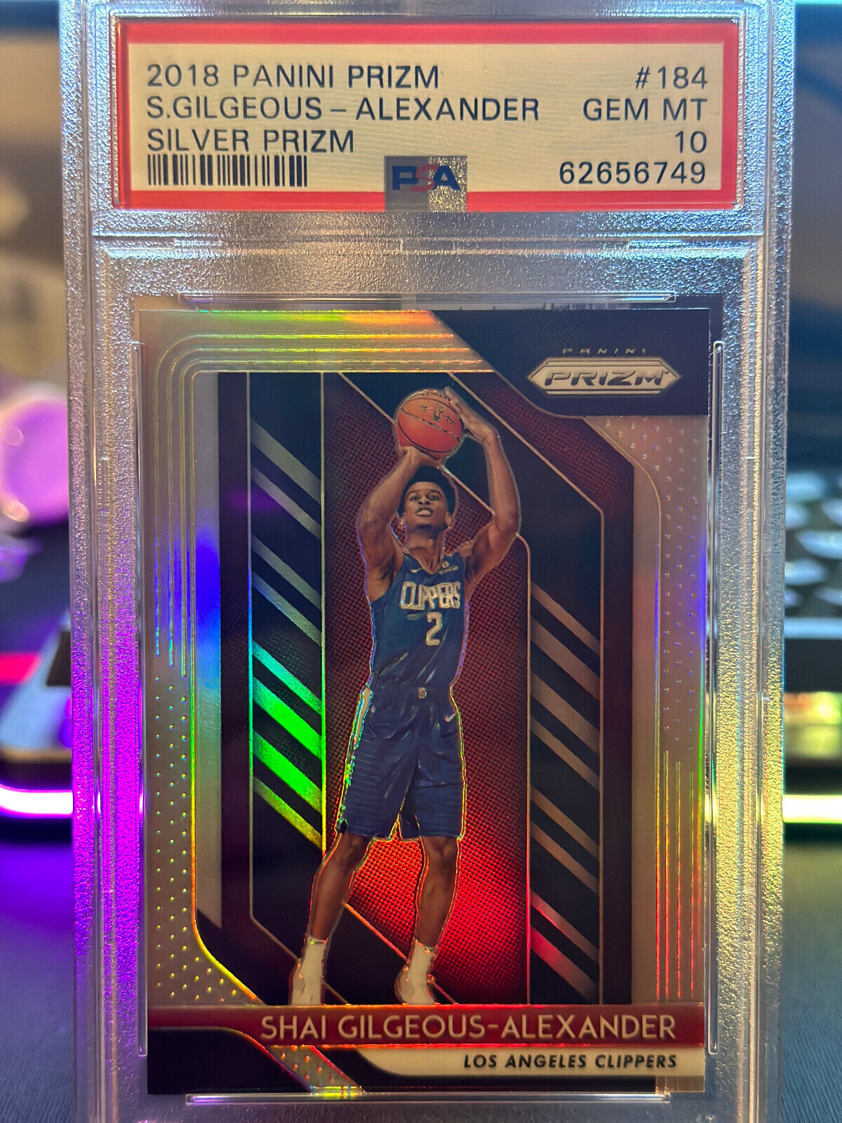 SHAI GILGEOUS-ALEXANDER 2018 Panini Prizm ROOKIE Silver RC PSA 10 GEM MINT