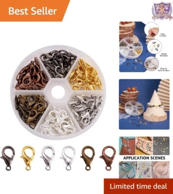 120 un. Cierres de langosta de aleación de zinc 14x8 mm 6 colores hágalo usted mismo hallazgos para hacer joyas Foto 1 de 4