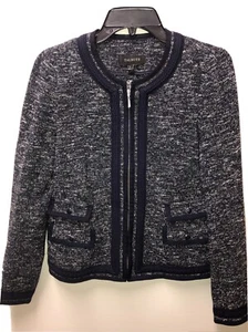 Talbots 4 Zip Boucle Jacket Classic Designer - Picture 1 of 10